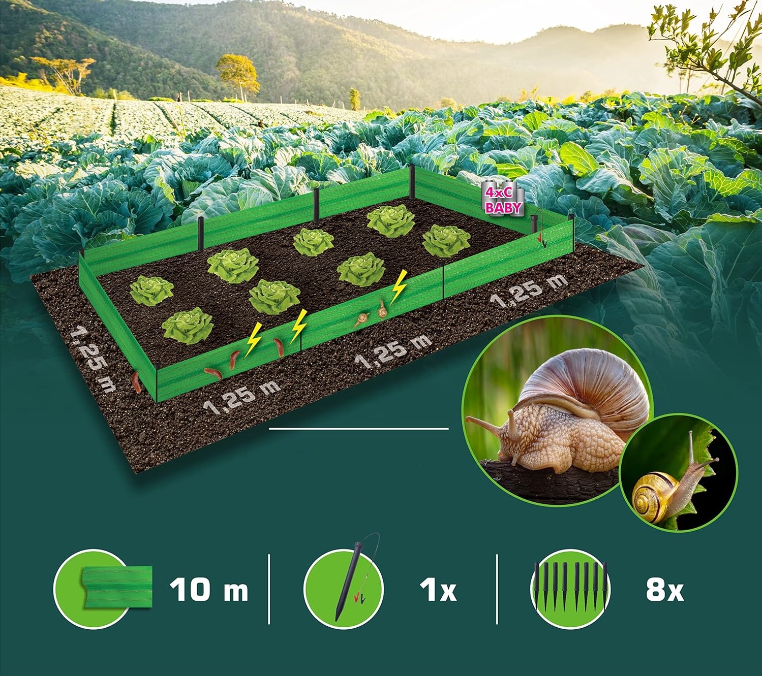 ohradník proti slimákom